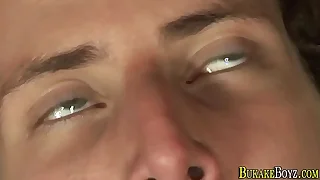 Twink facialized in 3way